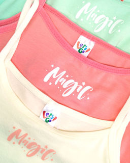 Распродажа -41%! Майка для девочки на бретелях (бразильетка) 21180 коралловый 110 Lets go - Let's go фото 2