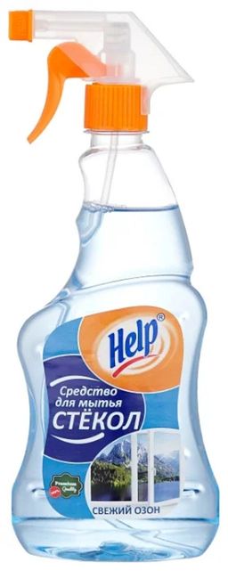 HELP ср-во д/мытья стекол 500мл с распылителем Свежесть озона