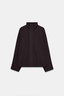OVERSIZE ZIP-UP BOMBER JACKET - Zara фото 3