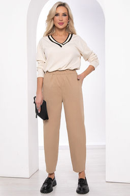 Брюки-бананы Больше чем стиль (беж) Б8433 - Lt collection фото 4