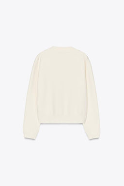 KNIT CARDIGAN WITH GOLDEN BUTTONS - Zara фото 6