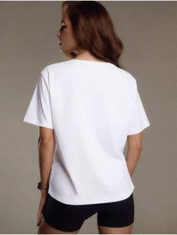 Свободная футболка с ярким принтом - NEVERLATE фото 2