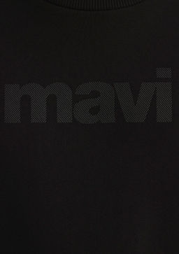 Mavi Logo Bask?l? Siyah Sweatshirt  фото 6