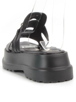 08-PEY254-2 BLACK Босоножки женские (натуральная кожа)