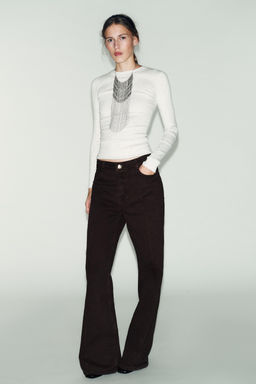 LONG SLEEVE RIBBED T-SHIRT