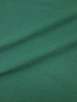 Муслин двухслойный с эффектом жатости цв.Зеленый мох, СОРТ2, ш.1.35м, хл-100%, 110гр/м.кв