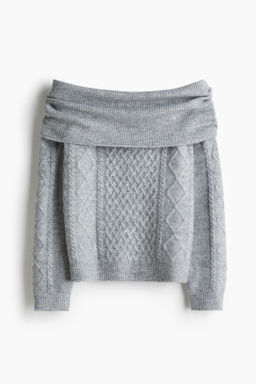 Jersey off-the-shoulder - H&m фото 4