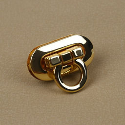 Цена за 2 шт. Застёжка для сумки, 3 1,5 см, цвет золотой - Арт узор фото 2