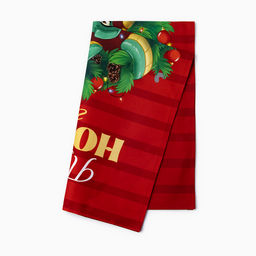 Кухонное полотенце Этель Новогодний венок 40х70 см, 100% хл, саржа 190 г/м2  фото 5