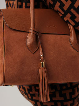 Замшевая сумка Deboro 31051 коричневый фундук