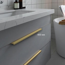 Ручка CAPPIO RT001AU, L=400 мм, м/о 256 мм, цвет сатиновое золото