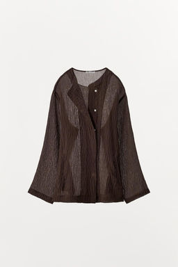TEXTURED SHIRT WITH VISCOSE - Zara фото 7