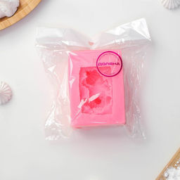 Молд Доляна Сонный ребёнок, силикон, 9?6 см, розовый  фото 4