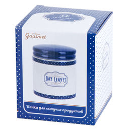 Банка для сыпучих продуктов Gourmet 10х10х11,5см v=480мл (подарочная упаковка) - Dolomite фото 2