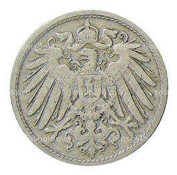 Монета 10 пфеннигов 1898 года D Германия