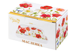 Масленка 13,5*9*6,5 см Маки NEW BONE CHINA - Elan gallery фото 7