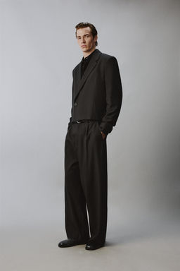 BLAZER CROPPED FIT TRAJE / Negro - Zara фото 4