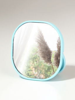 Зеркало карманное «Узор», с подставкой, 8×8 см, фиолетовое