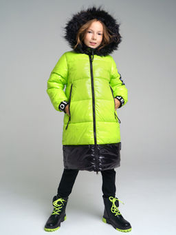 32221951 Пальто текстильное с полиуретановым покрытием для девочек