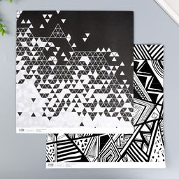 Цена за 5 шт. Бумага для скрапбукинга двусторонняя «Стиль», плотность 180 г, 30.5×32 см