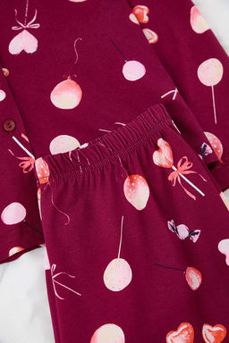 Ekru %100 Pamuklu Kalpli Orme Pijama Tak?m? THMAW25PT00141 - Trendyolmilla фото 5