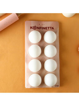Форма для муссовых десертов и выпечки KONFINETTA Шарики, 29,7?17,4?3,7 см, 8 ячеек, цвет белый  фото 8