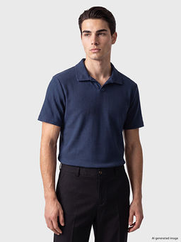 Polo Yaka Fitilli Erkek Ti??rt