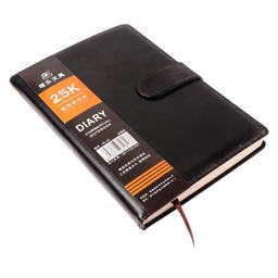 Ежедневник недатированный Calligrata, А5, в линейку, с хлястиком, 100 листов, обложка ПВХ, чёрный  фото 3