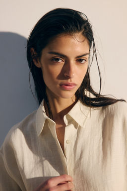 Camisa playera con bordado ingl?s - H&m фото 4