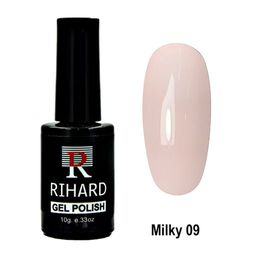 N09 Rihard Milky Gel Polish Гель-лак - коллекция пудровых оттенков, 10 мл