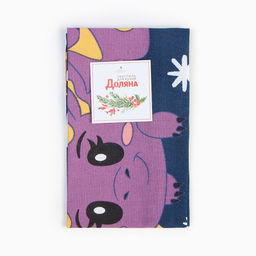 Полотенце Доляна На удачу 28х46 см, 100% хл, рогожка 164 г/м2  фото 4