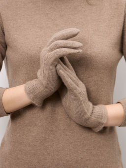 Перчатки из кашемира ULKos капучино