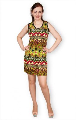 Платье трикотажное, зелёный (149-7)