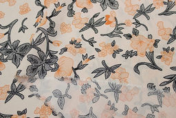 Штапель Капуцин цв.персиковый, ш.1.45м, вискоза-100%, 100гр/м.кв - Купава фото 13