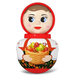 Неваляшка "Девочка" 17см (01763, "Stellar") в пакете
