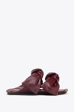 LEATHER BOW SANDALS - Zara фото 2