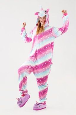 Пижама кигуруми Волшебный фиолетовый Единорог