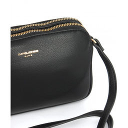 Сумка женская искусственная кожа DJ-СМ 7335-BLACK, 2отд, плечевой ремень, черный SALE 263846 - Adelia фото 4