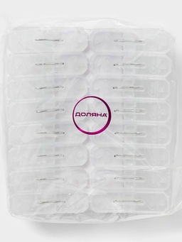 Прищепки для белья Доляна, 16 шт, 6,52 см, ширина низа 4 см  фото 13
