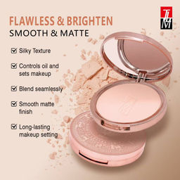 TLM Матирующая компактная пудра для лица, тон 103 Natural