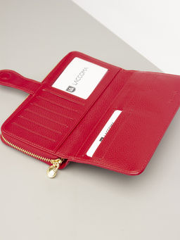 LACCOMA кошелек LA-1155-красный натуральная кожа фото 4