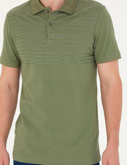 Haki Slim Fit Polo Yaka Ti__rt - Pierre cardin фото 6