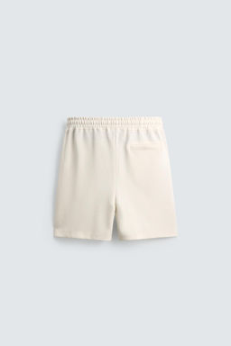 INTERLOCK RELAXED FIT JOGGER BERMUDA SHORTS - Zara фото 14
