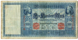 Банкнота 100 марок 1910 года Германия