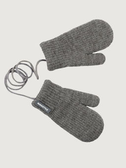 Варежки 14з51526 темно-серый меланж