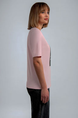 Арт. 31111 Футболка женская 44-52 (5 шт) Цвет:розовый - Калинка фото 10