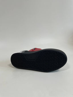 Ботинки 225.fashion. красный/Байка