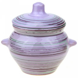 Горшок для жаркого керамический "№5" 0,5л, д10см "Лаванда", h10см (Россия)