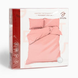 Постельное бельё Этель Дуэт Розовый нектар 143х215-2 шт, 220х240, 50х70-2 шт, 100% хлопок, бязь125г/м2  фото 5