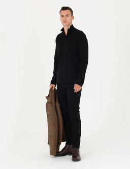 Siyah Regular Fit Sweatshirt - Pierre cardin фото 4
